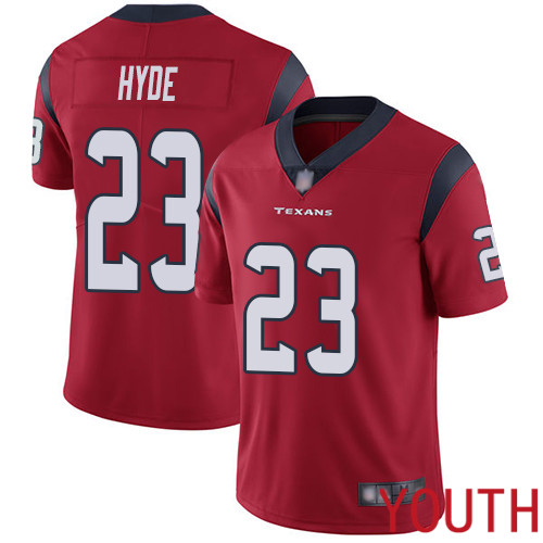 Houston Texans Limited Red Youth Carlos Hyde Alternate Jersey NFL Football 23 Vapor Untouchable